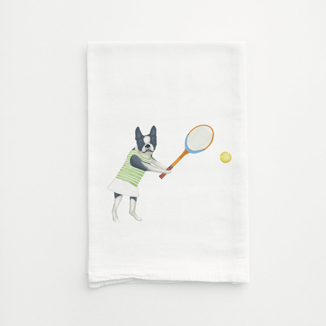 Frances Frenchie Takes the Serve Tea Towel