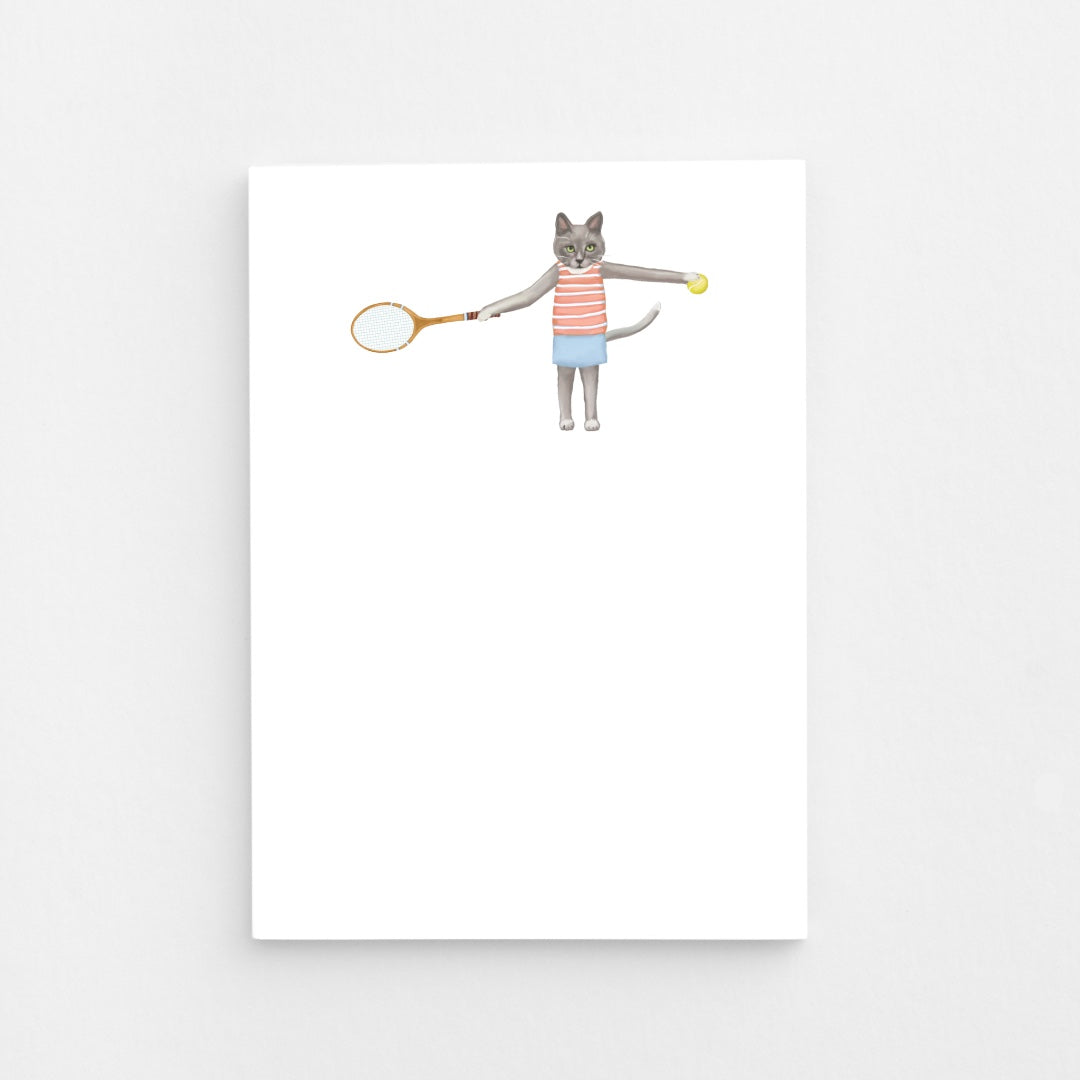 Game, Set, Cat Notepad (50 Sheet)