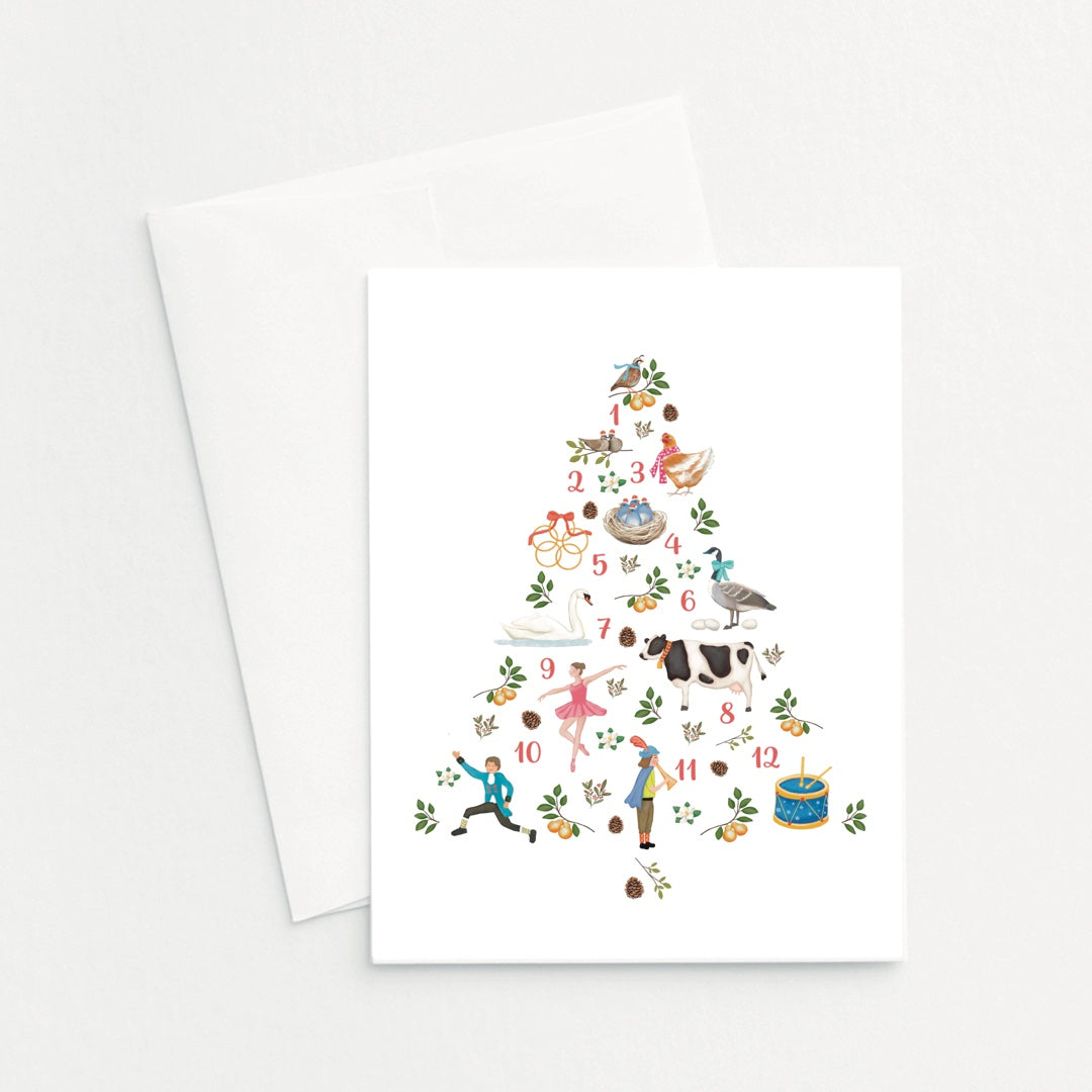 12 Days Of Christmas Notecard