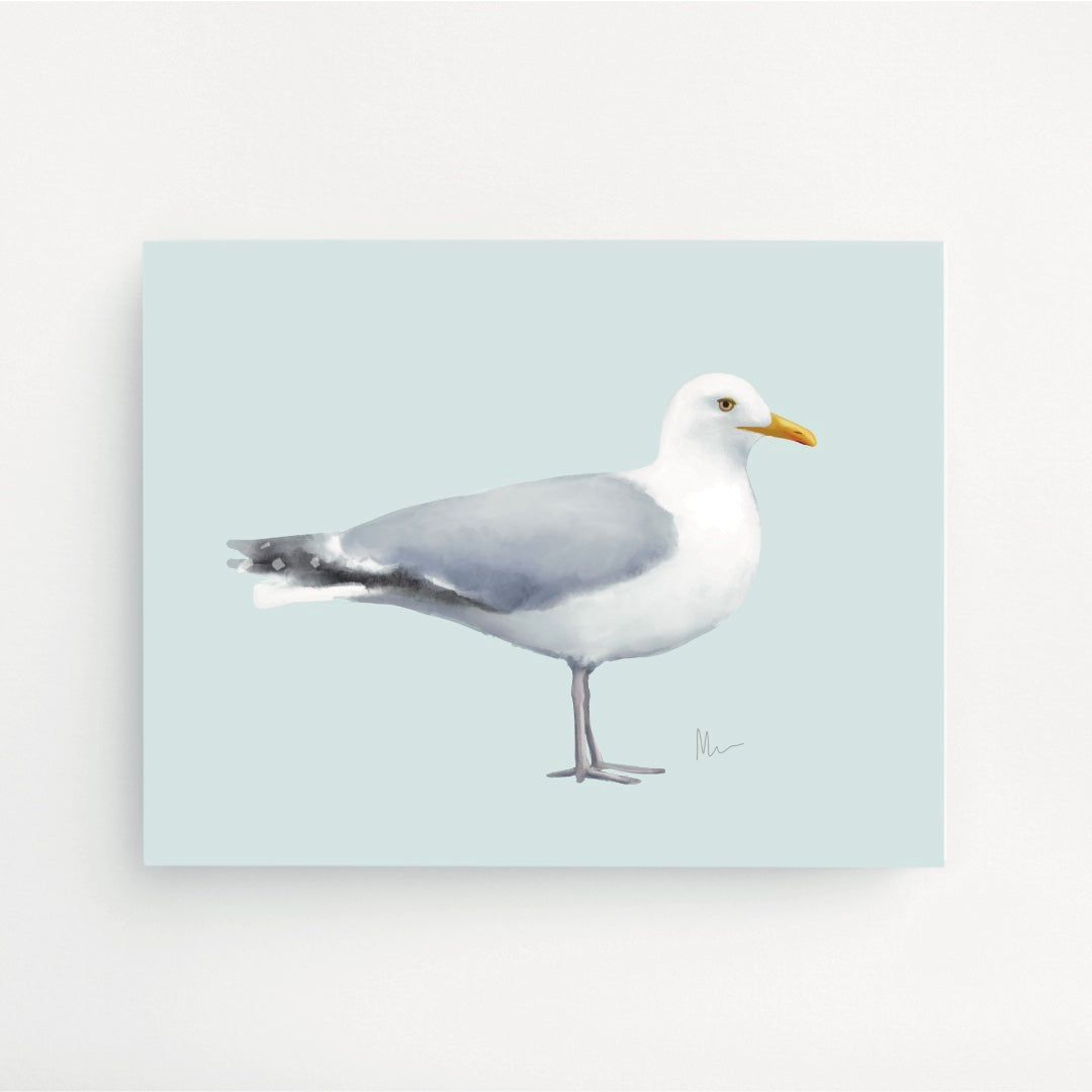 Gullbert Pondering His Next Flight Art Print