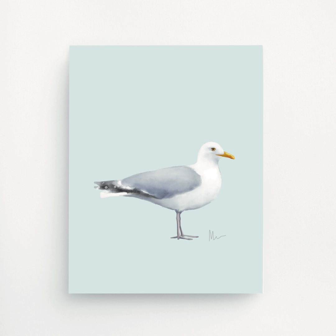 Gullbert Pondering His Next Flight Art Print