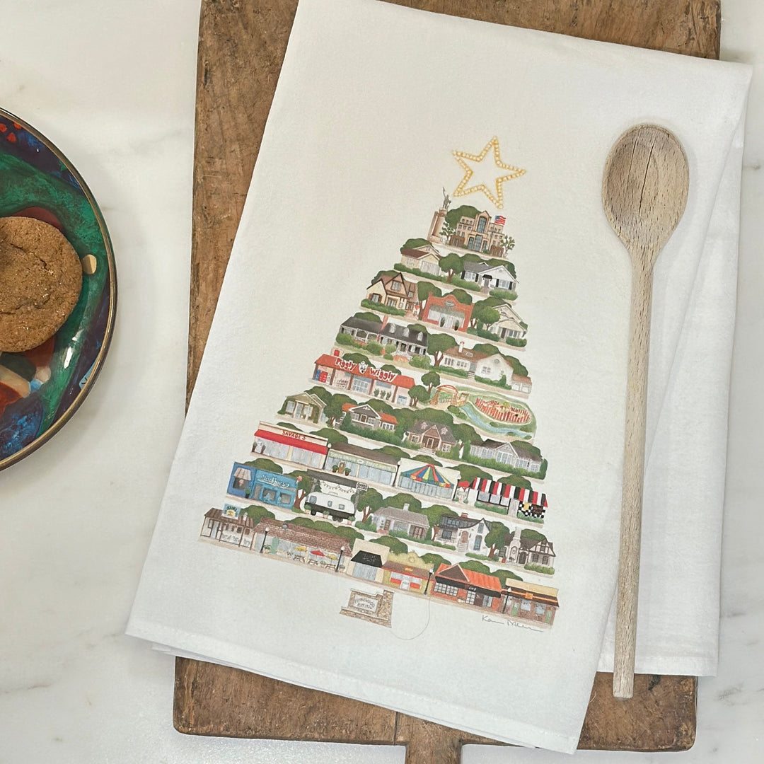 "A Homewood Christmas" Tea Towel