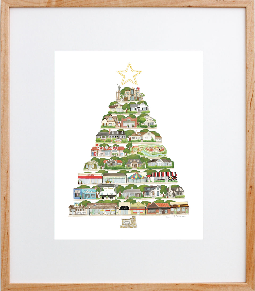 "A Homewood Christmas" Art Print