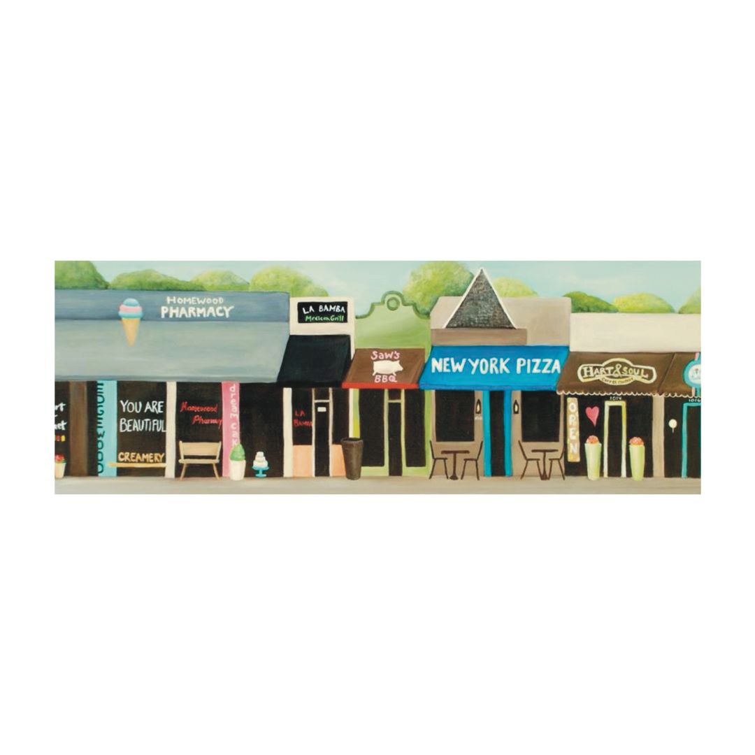 "Edgewood Strip" Art Print