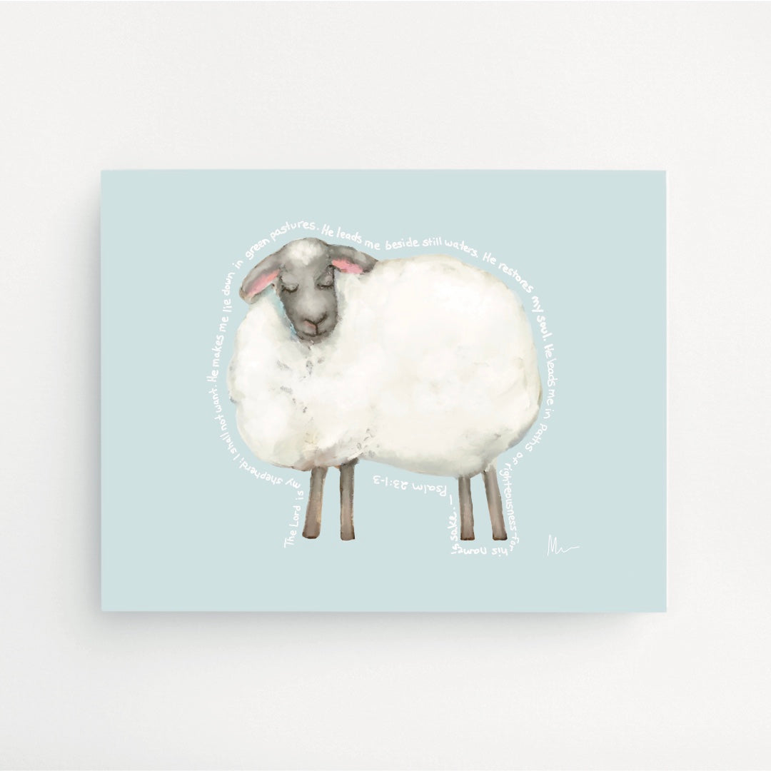 The Lord Is My Shepherd Art Print