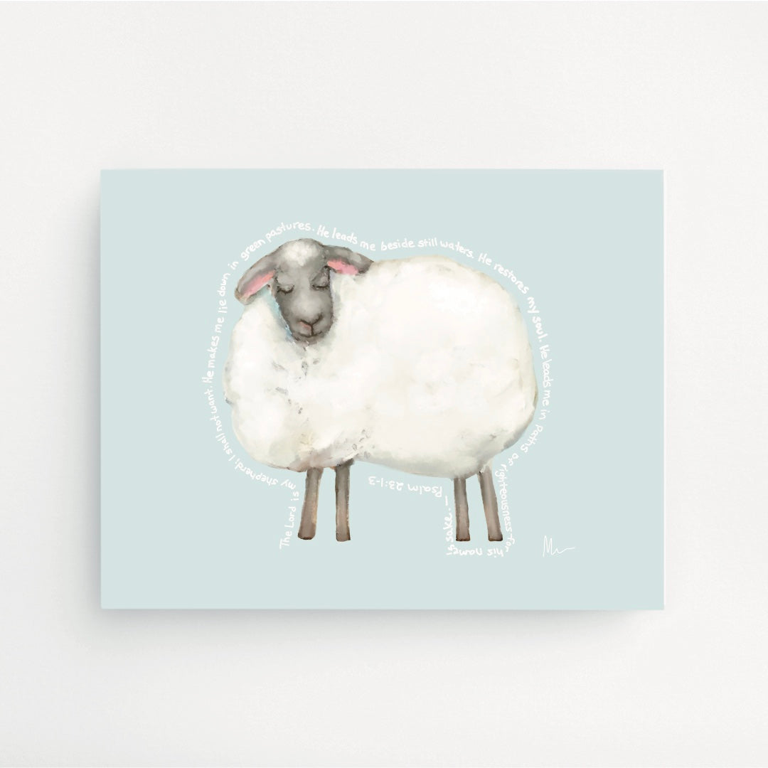 The Lord Is My Shepherd Art Print
