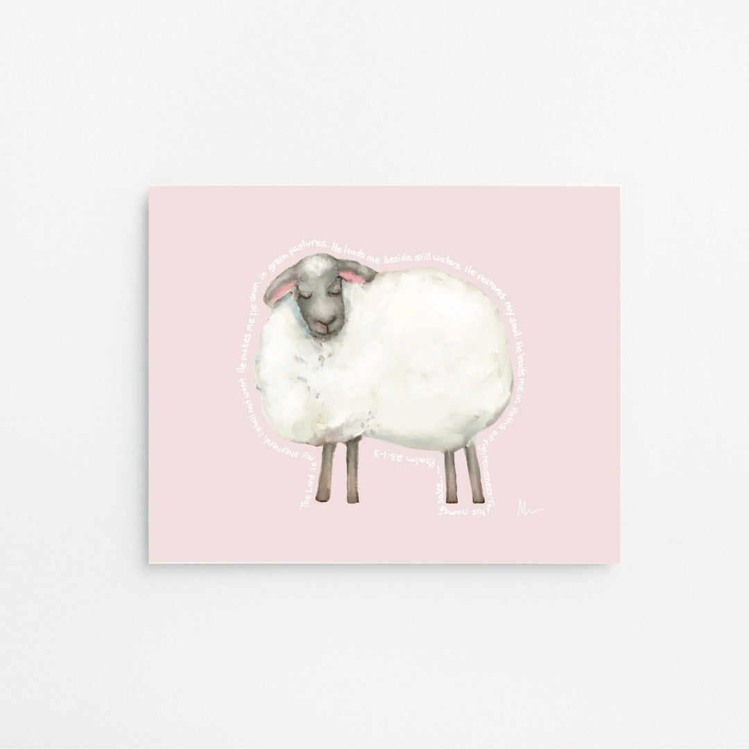 The Lord Is My Shepherd Art Print
