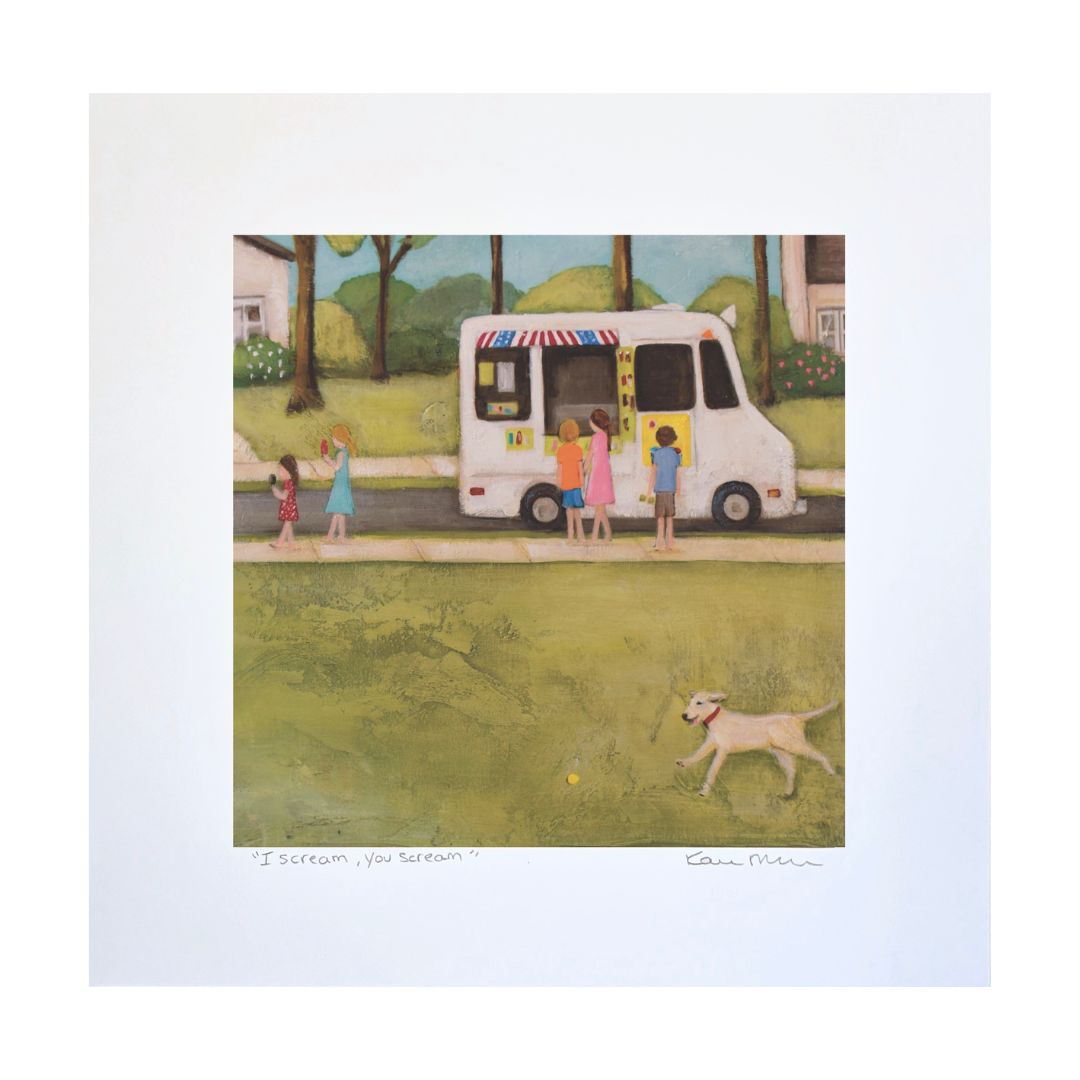 "I Scream, You Scream" Art Print