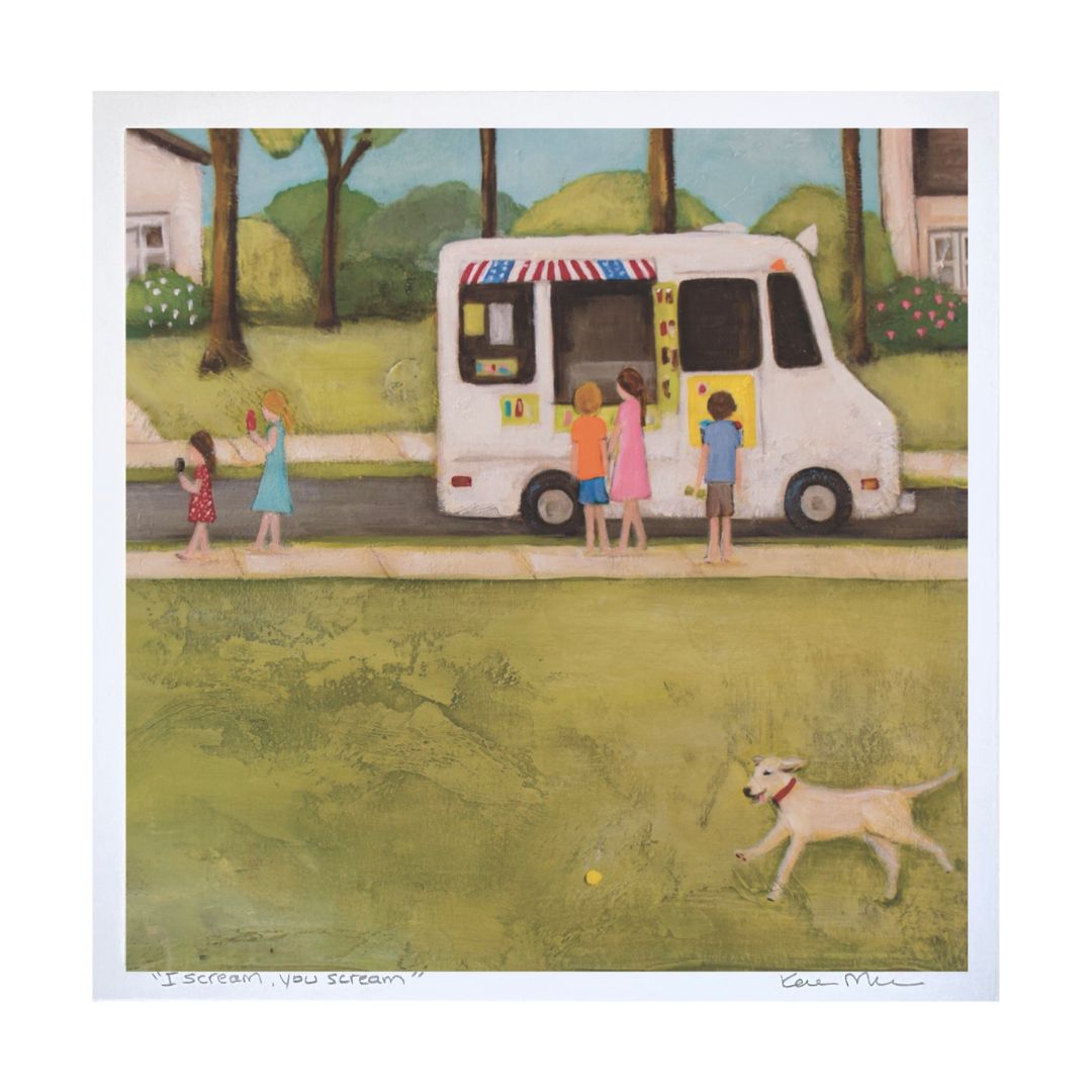 "I Scream, You Scream" Art Print