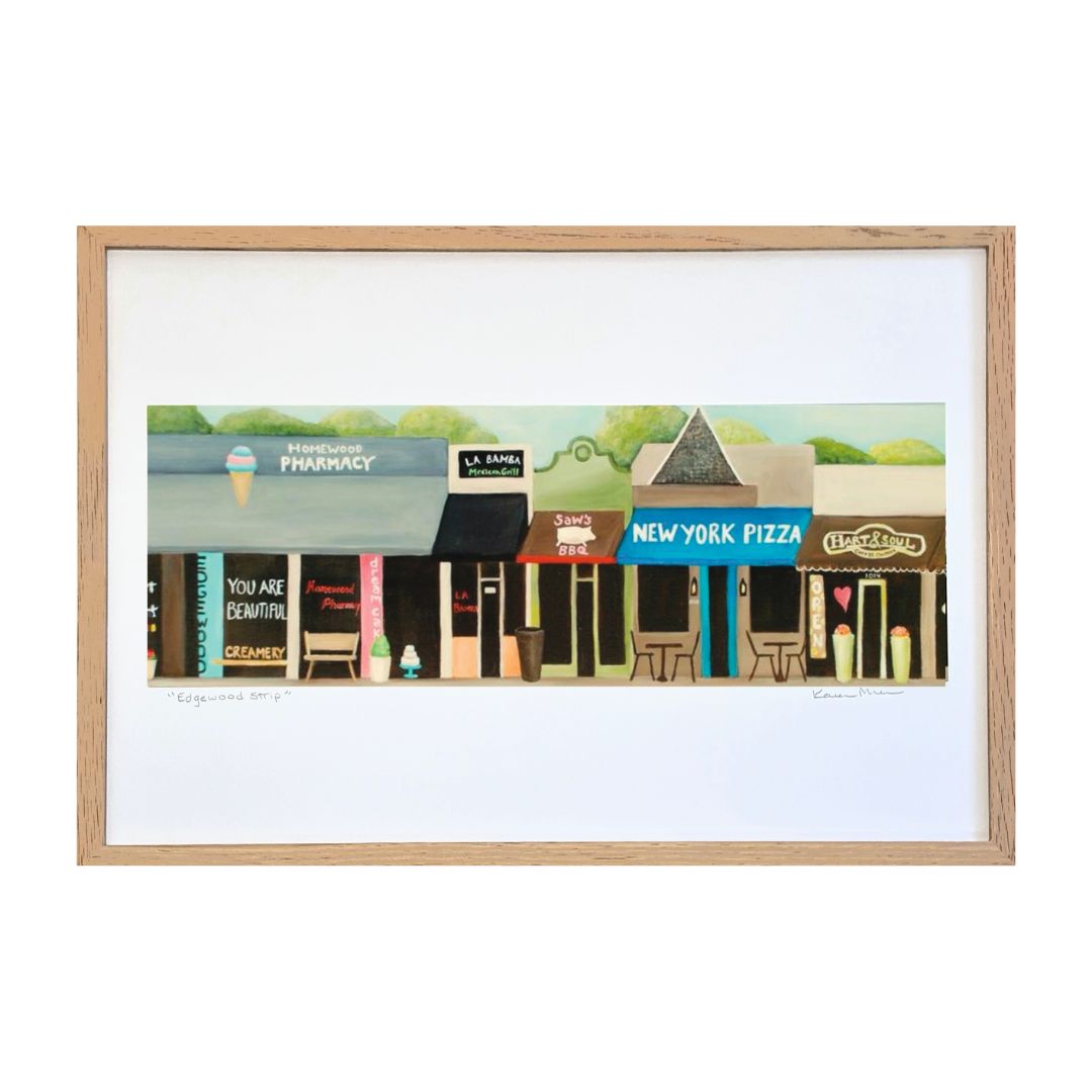 "Edgewood Strip" Art Print